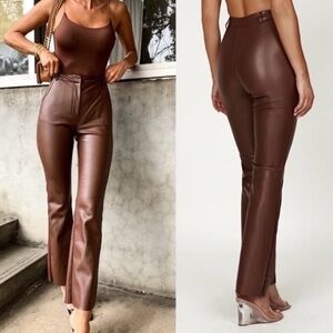 Meshki Faux Leather Pants